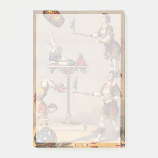 ヴィンテージのグラフィックプリントアクロバティック行為。 ポストイット (正面)