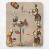 ヴィンテージのグラフィックプリントアクロバティック行為。 マウスパッド (正面)