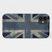 ヴィンテージのグランジなイギリスの旗 Case-Mate iPhoneケース (裏面(横))