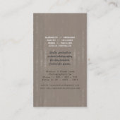 ヴィンテージのグランジなカメラの写真撮影の名刺 名刺 (裏面)