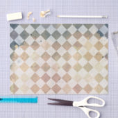 ヴィンテージのグランジなタイルパターン 薄葉紙 (クラフト)