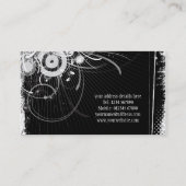 ヴィンテージのグランジなデザインの名刺 名刺 (裏面)