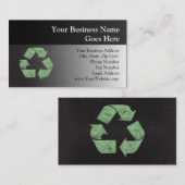 ヴィンテージのグランジなリサイクルの記号 名刺 (正面/裏面)