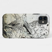 ヴィンテージのグランジなワタリガラスのIphone 5の場合 Case-Mate iPhoneケース (裏面(横))