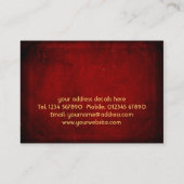 ヴィンテージのグランジな名刺 名刺 (裏面)