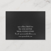 ヴィンテージのグランジな名刺 名刺 (裏面)