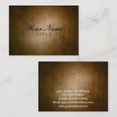 ヴィンテージのグランジな名刺 名刺 (正面/裏面)