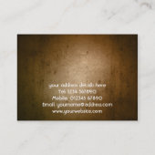 ヴィンテージのグランジな名刺 名刺 (裏面)