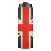 ヴィンテージのグランジな英国国旗イギリスの旗 タンブラー (正面)