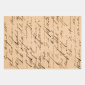 ヴィンテージのグランジ切り素朴離 ラッピングペーパーシート (正面3)