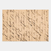 ヴィンテージのグランジ切り素朴離 ラッピングペーパーシート (正面)