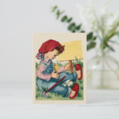 ヴィンテージのグリーティングポストカード ポストカード (スタンド正面)