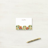 ヴィンテージのケシとコーンフラワーカスタムズのポスト ポストイット (デスク上)