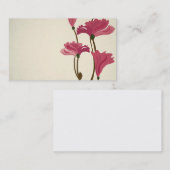 ヴィンテージのケシの名刺 名刺 (正面/裏面)