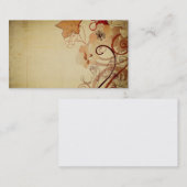 ヴィンテージのケシの名刺 名刺 (正面/裏面)