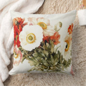 ヴィンテージのケシ クッション (ブランケット)