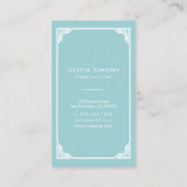 ヴィンテージのケルト人フレームが付いている名刺 名刺 (裏面)