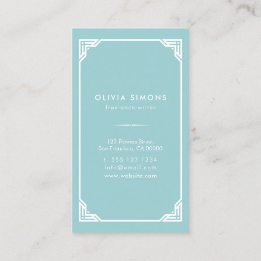 ヴィンテージのケルト人フレームが付いている名刺 名刺 (裏面)