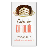 ヴィンテージのケーキの磁気名刺 マグネット名刺 (正面縦)