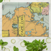 ヴィンテージのケープコッドの地図 キッチンタオル (折り畳み)