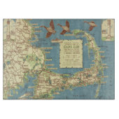 ヴィンテージのケープコッドMap (1940年) カッティングボード (正面)