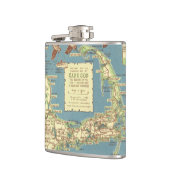 ヴィンテージのケープコッドMap (1940年) フラスク (左)