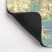 ヴィンテージのケープコッドMap (1940年) マウスパッド (コーナー)