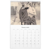 ヴィンテージのゲイのカレンダー カレンダー (1月 2026)