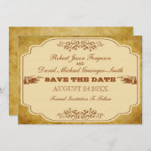 ヴィンテージのゲイの保存日付 セーブザデート (正面/裏面)