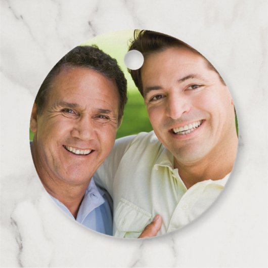 ヴィンテージのゲイ結婚と写真 フェイバータグ (裏面)