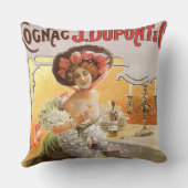 ヴィンテージのコニャック広告 クッション (裏面)