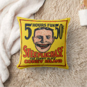 ヴィンテージのコニーアイランドのおもしろいな顔 クッション (ブランケット)