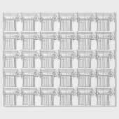 ヴィンテージのコラム ラッピングペーパー (フラット)