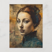 ヴィンテージのコラージュグランジ ポストカード (正面)