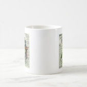 ヴィンテージのコラージュ コーヒーマグカップ (中央)