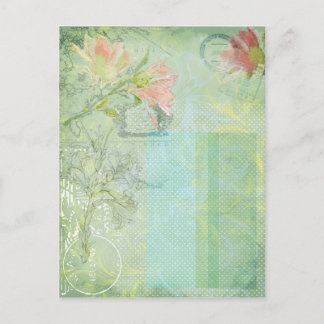 ヴィンテージのコラージュ、重ねた ポストカード