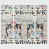 ヴィンテージのコルセットの広告の包装紙 ラッピングペーパー (フラット)