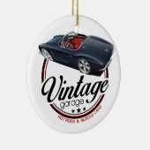 ヴィンテージのコルベットのガレージ セラミックオーナメント (右)