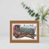 ヴィンテージのコンスタンチノープルからのリソ挨拶 ポストカード (スタンド正面)