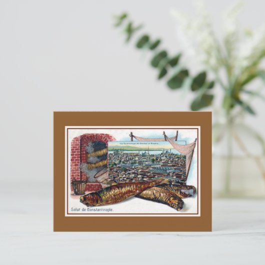 ヴィンテージのコンスタンチノープルからのリソ挨拶 ポストカード (スタンド正面)