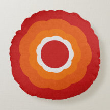 ヴィンテージのコンテンポラリーなロゼットの円形のクッション