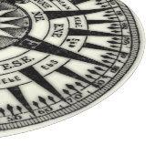 ヴィンテージのコンパス面図日曜日 カッティングボード (角)
