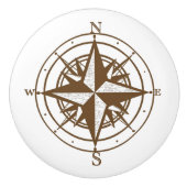 ヴィンテージのコンパス セラミックノブ (正面)