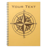ヴィンテージのコンパス ノートブック (正面)