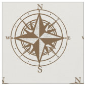 ヴィンテージのコンパス ファブリック (クローズアップ)