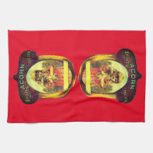 ヴィンテージのコンロ広告レッドブラウン