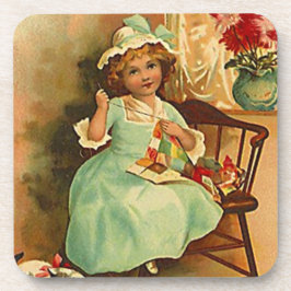 ヴィンテージのコースターのQuilter忙しい手のキルトを作る女性の集まり コースター