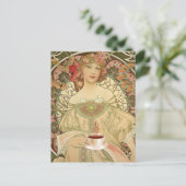 ヴィンテージのコーヒーポスター ポストカード (スタンド正面)