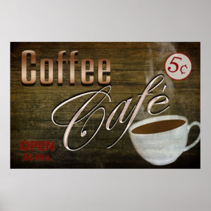 ヴィンテージのコーヒーCAFEポスター ポスター