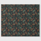 ヴィンテージのコーンと枝に果実をつける ラッピングペーパー (フラット)
